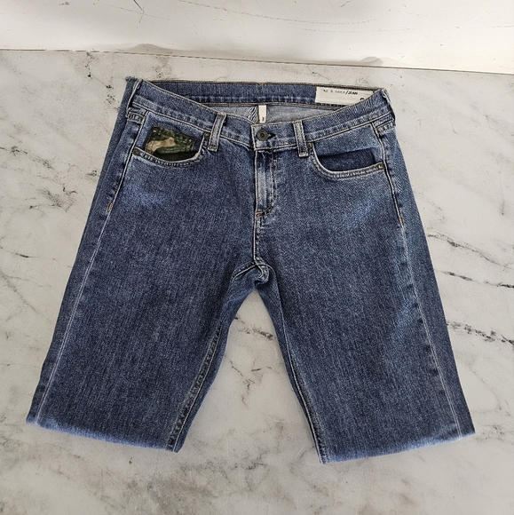 Rag & Bone DRE Straight Leg Army Pocket  Blue Jeans 26 Preowned - Picture 5 of 9